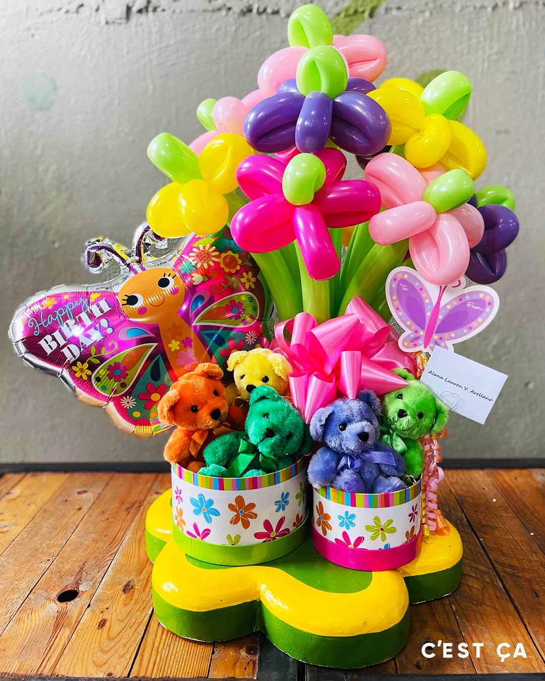 Bday - Floral Balloons + Bears